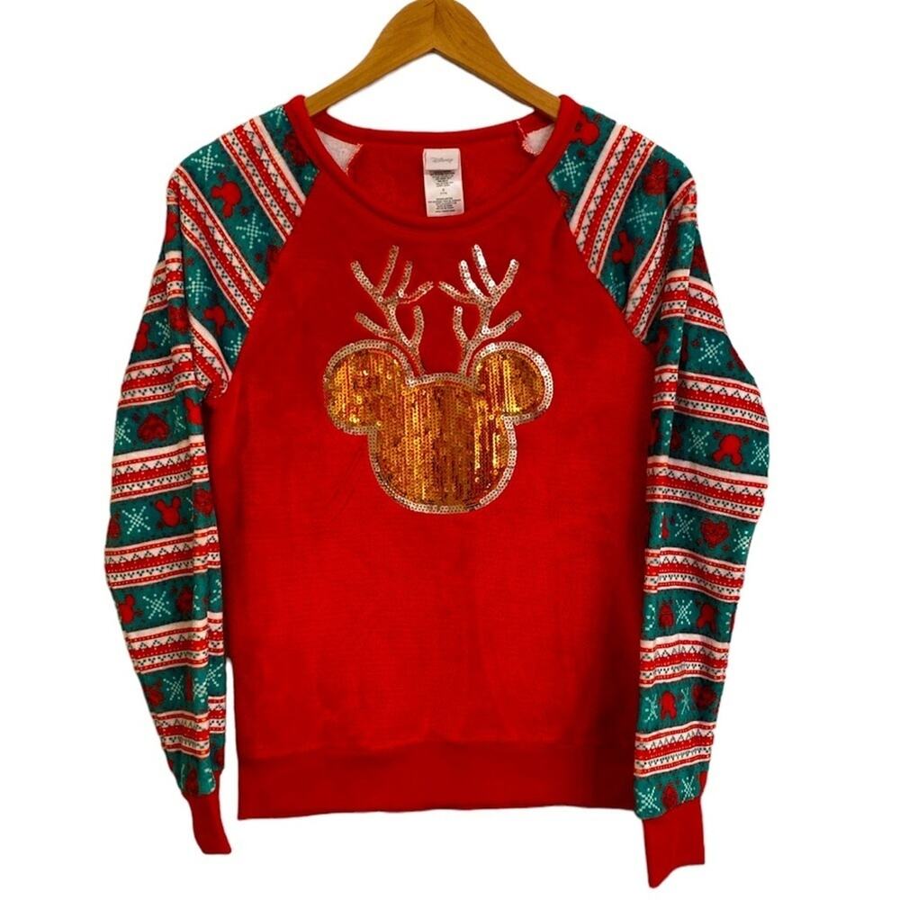 Disney Velour Christmas Holiday Top Size 11/13